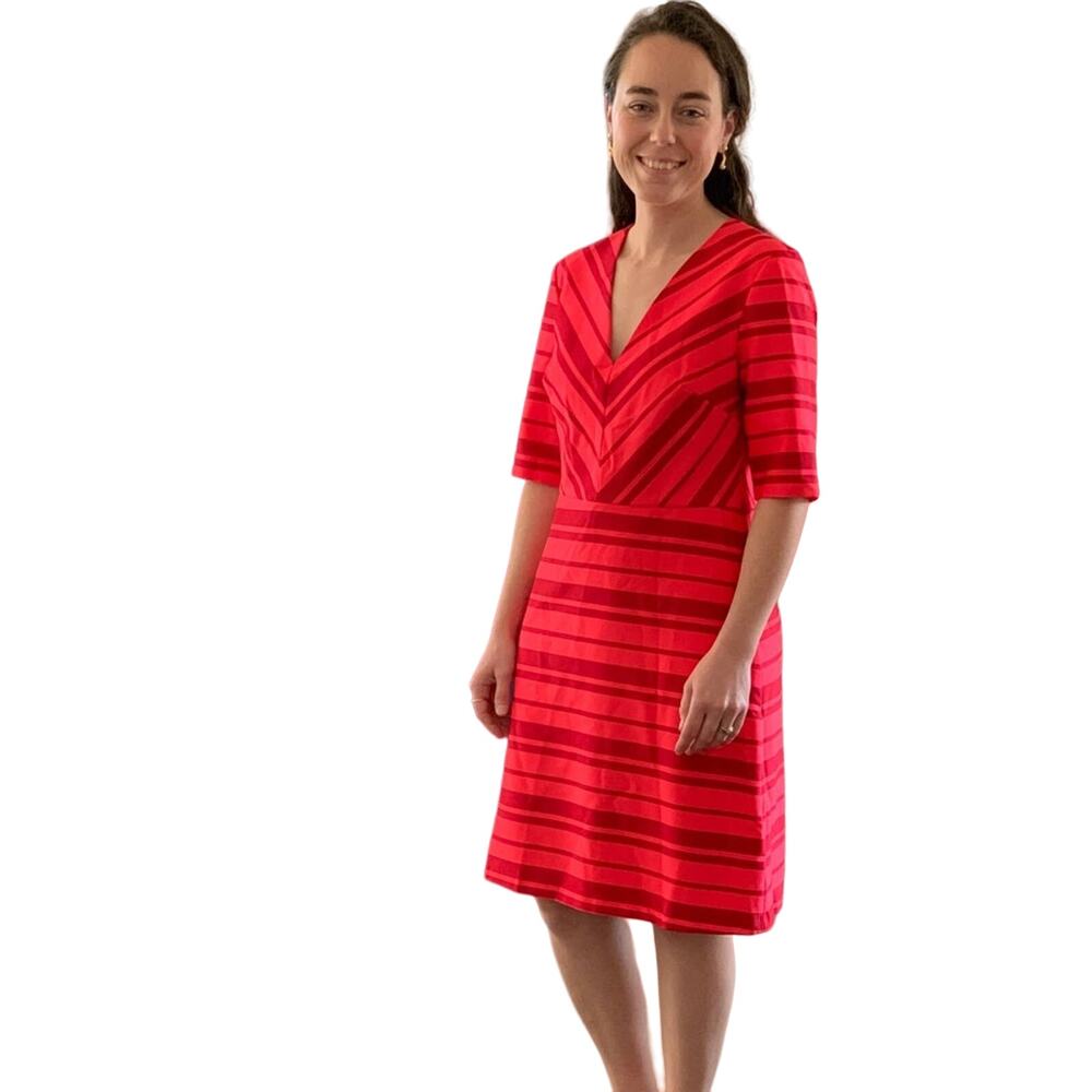 Banana Republic Red Striped Dress, Size 6